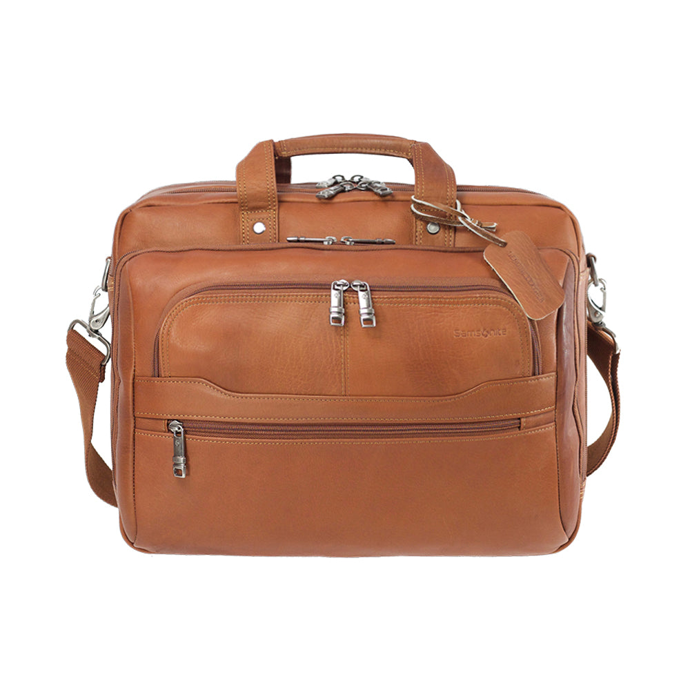 Maletín Scs Leather Business Vachetta Café 23,3 Lts
