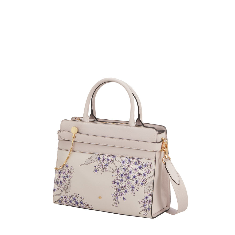 Bolsa MY SAMSONITE PRO Handbag Print Mediana Iced Lilac Fl. Print